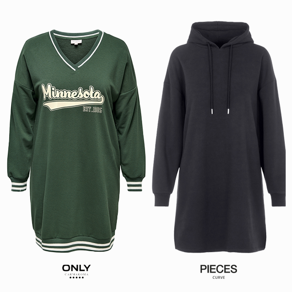 ONLY Carmakoma sweat dresses